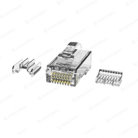 Connecteur modulaire RJ45 Cat.6A UTP à verrouillage par arc électrique avec insert en croix